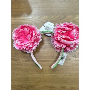 Disney‎ Pink Flower Ears Headband One Size Magical Theme Park Accessory